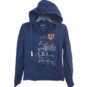 Navy Graphic Hoodie